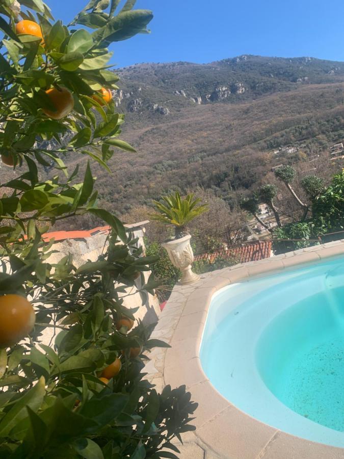 Charmante Maison Avec Piscine Gourdon  Extérieur photo